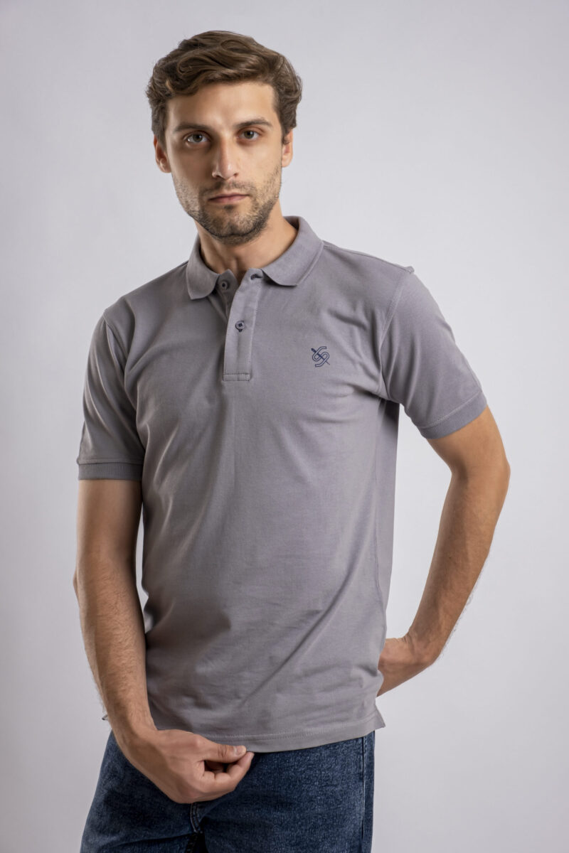 Grey Polo T-shirt