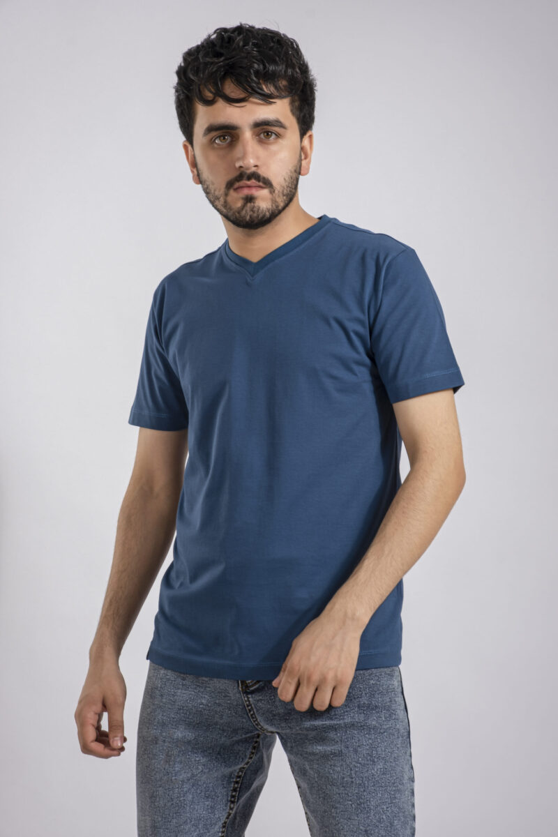 Petroleum V-neck T-shirt