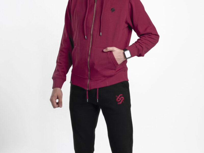 Burgundy Zipper