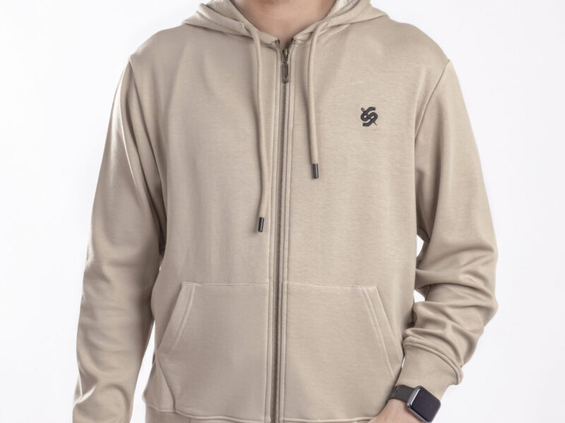 Beige Zipper