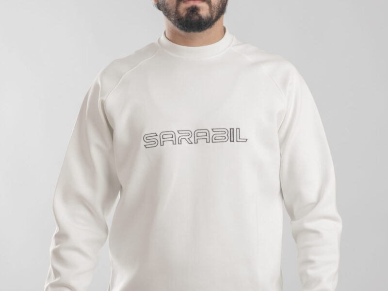 Off White Embroidered Sweatshirt