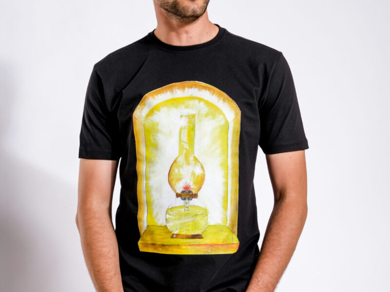 Black Printed T-shirt (Meshkah)