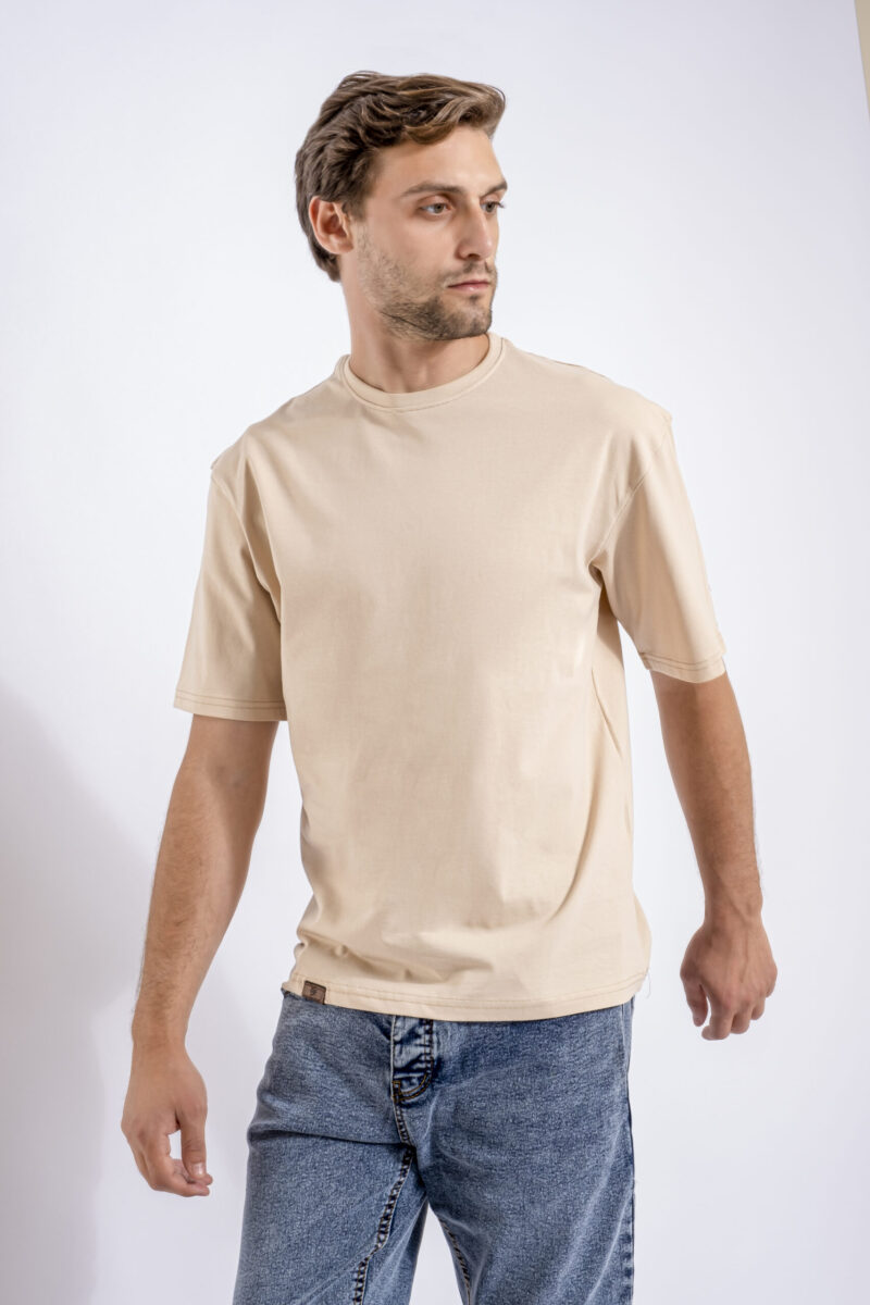 Beige Oversized T-shirt