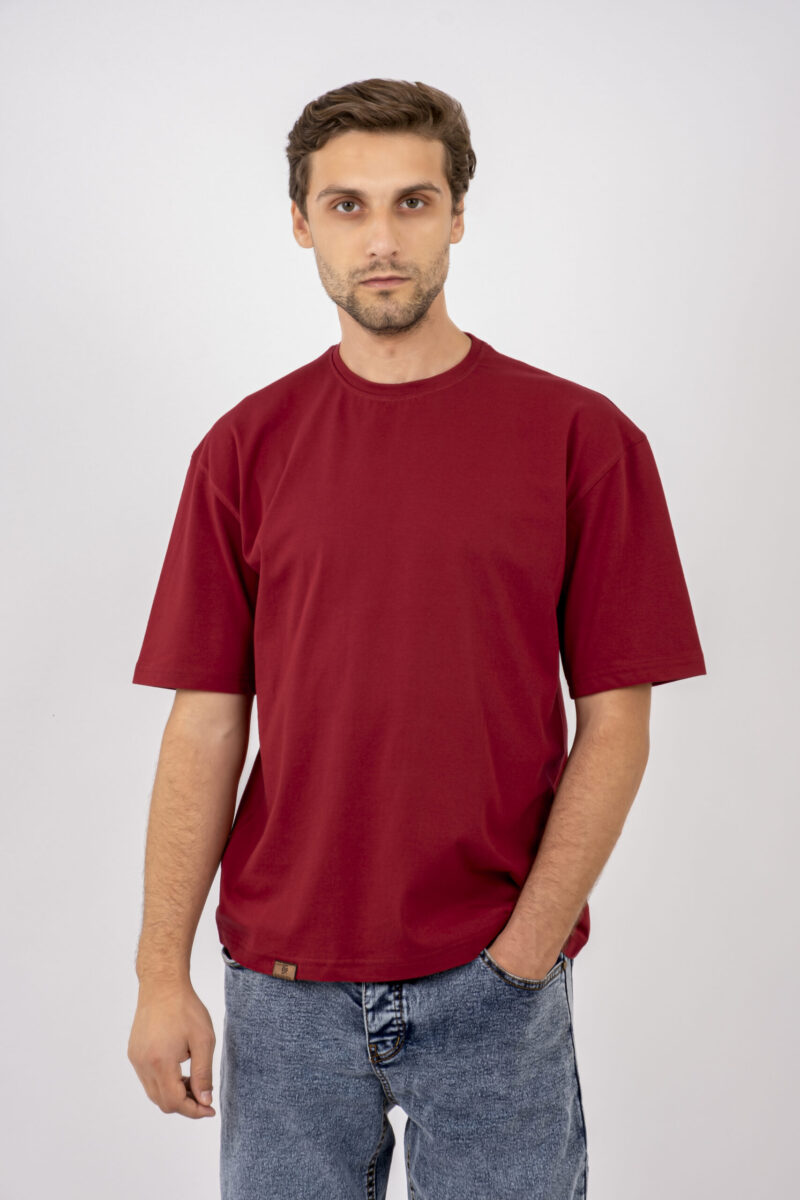 Burgundy Oversized T-shirt