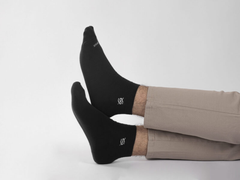 Black Classic Half Socks