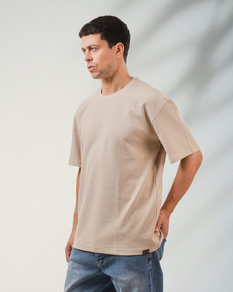 Beige Oversized Basecoat T-Shirt