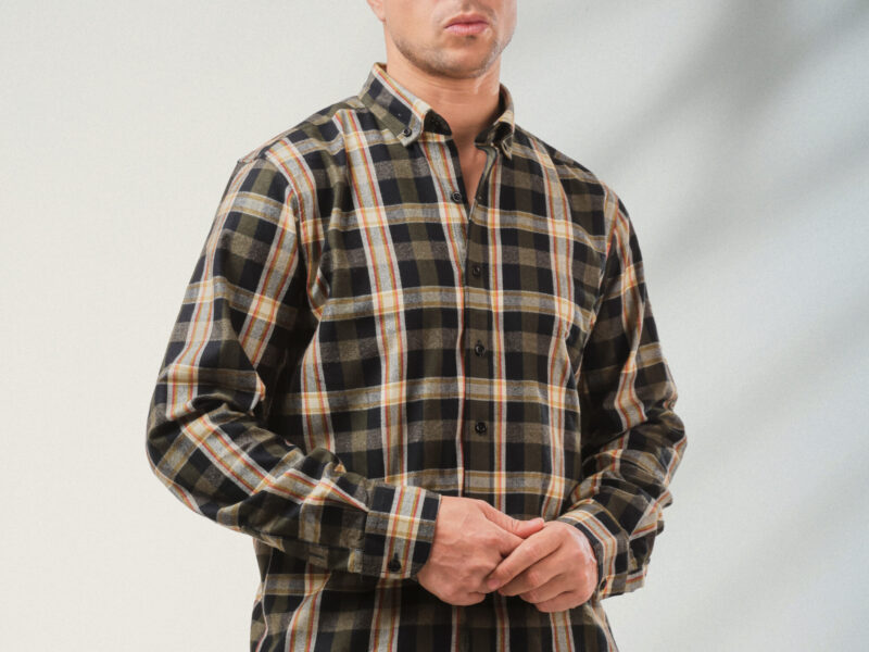 Olive Plaid Shirt