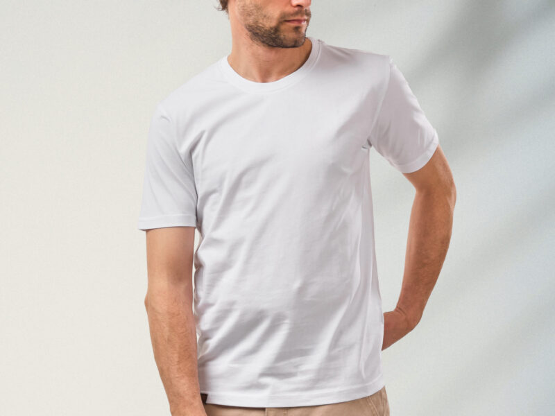 White Round T-shirt