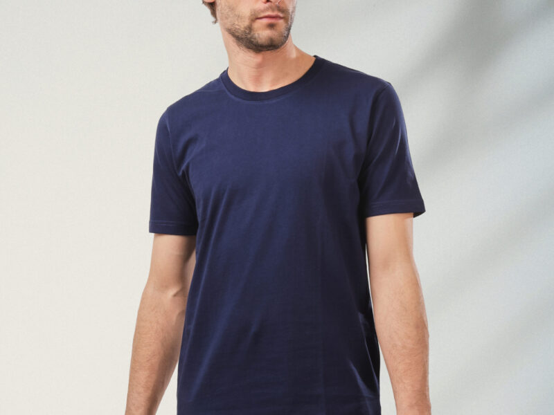 Navy Round T-shirt