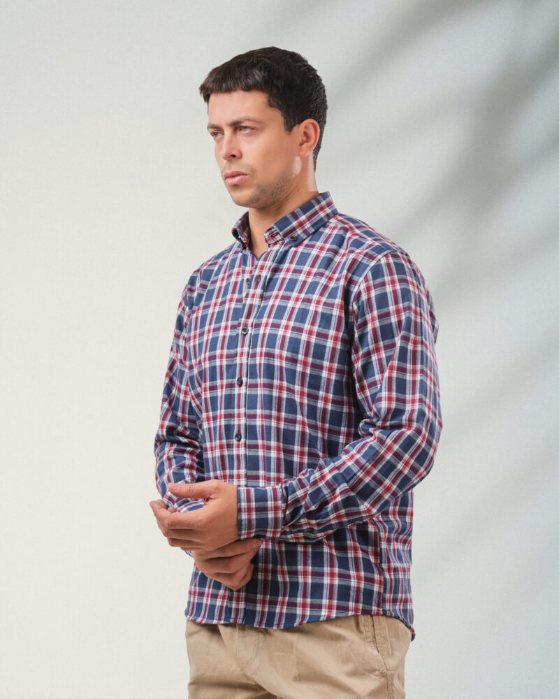 Burgundy Plaid Shirt