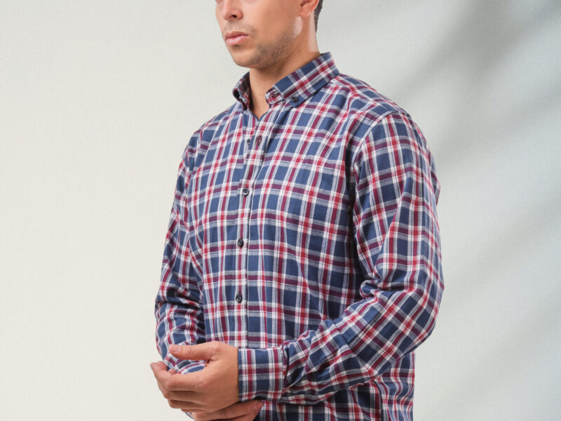 Burgundy Plaid Shirt