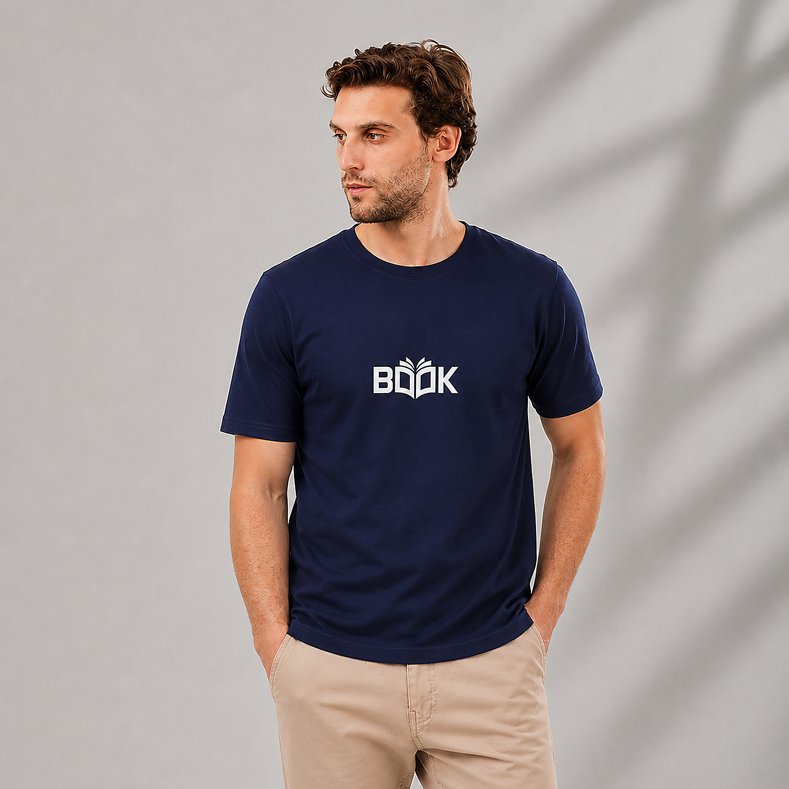 Printed Slim T-shirt (KNOWLEDGE)