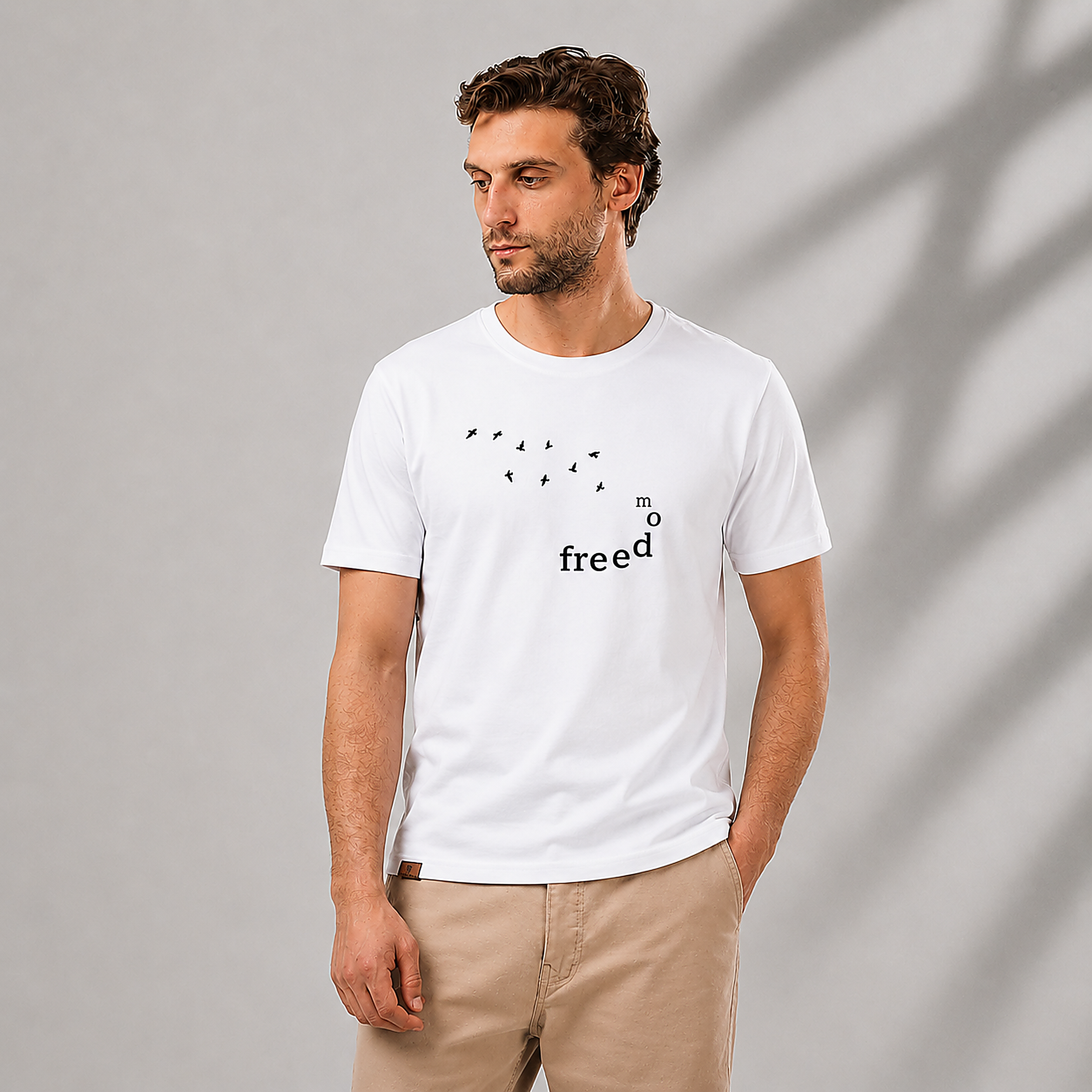 Printed Slim T-shirt (FREEDOM)